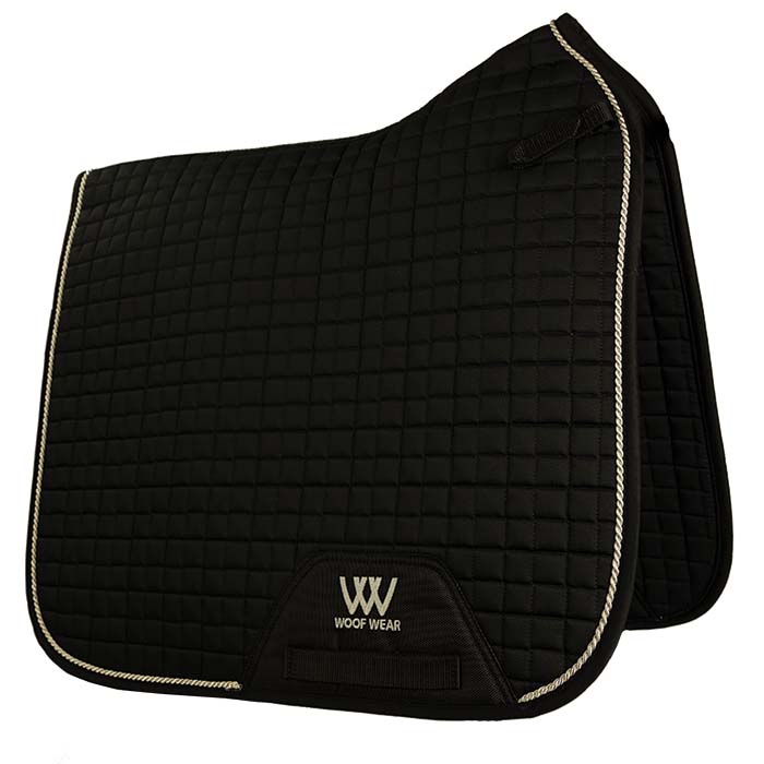 Woof Wear Colour Fusion Dressage Saddlecloth #colour_black