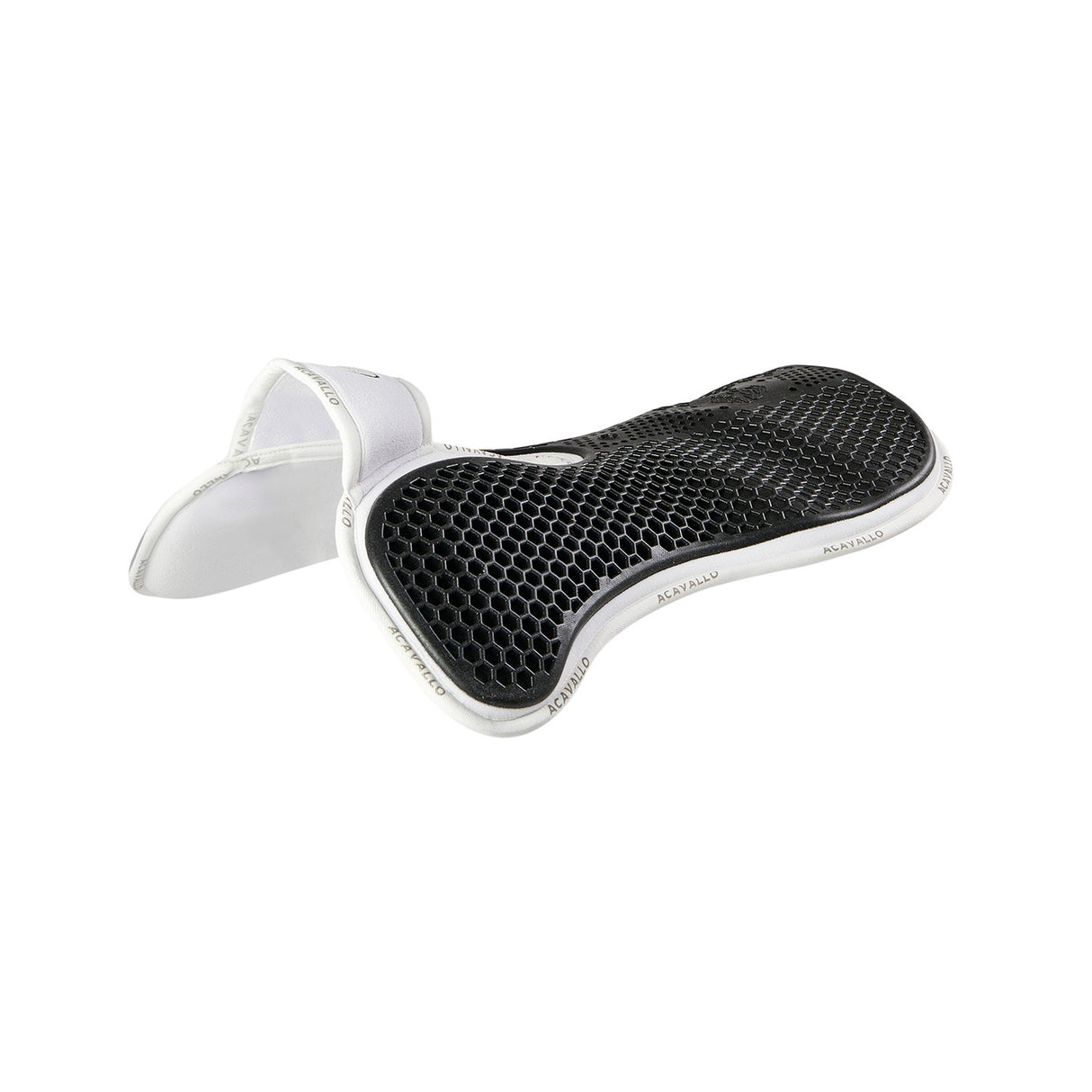 Acavallo Pad MF WFS Suede Hexagonal Gel Front Riser #colour_white