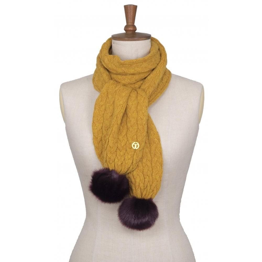 Toggi Gresham Knitted Scarf #colour_mustard