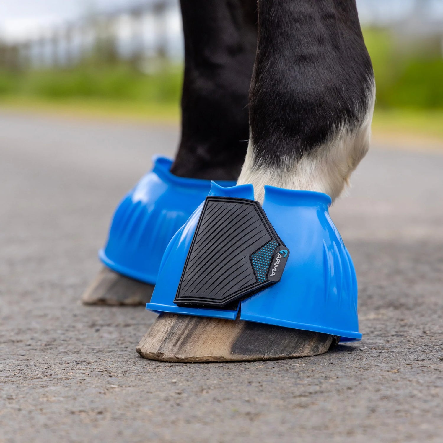 Shires ARMA Gloss Over Reach Boots #colour_blue