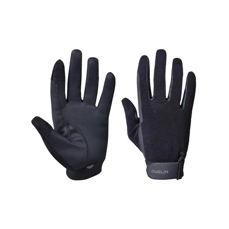 Dublin All Seasons Children's Riding Gloves II #colour_black