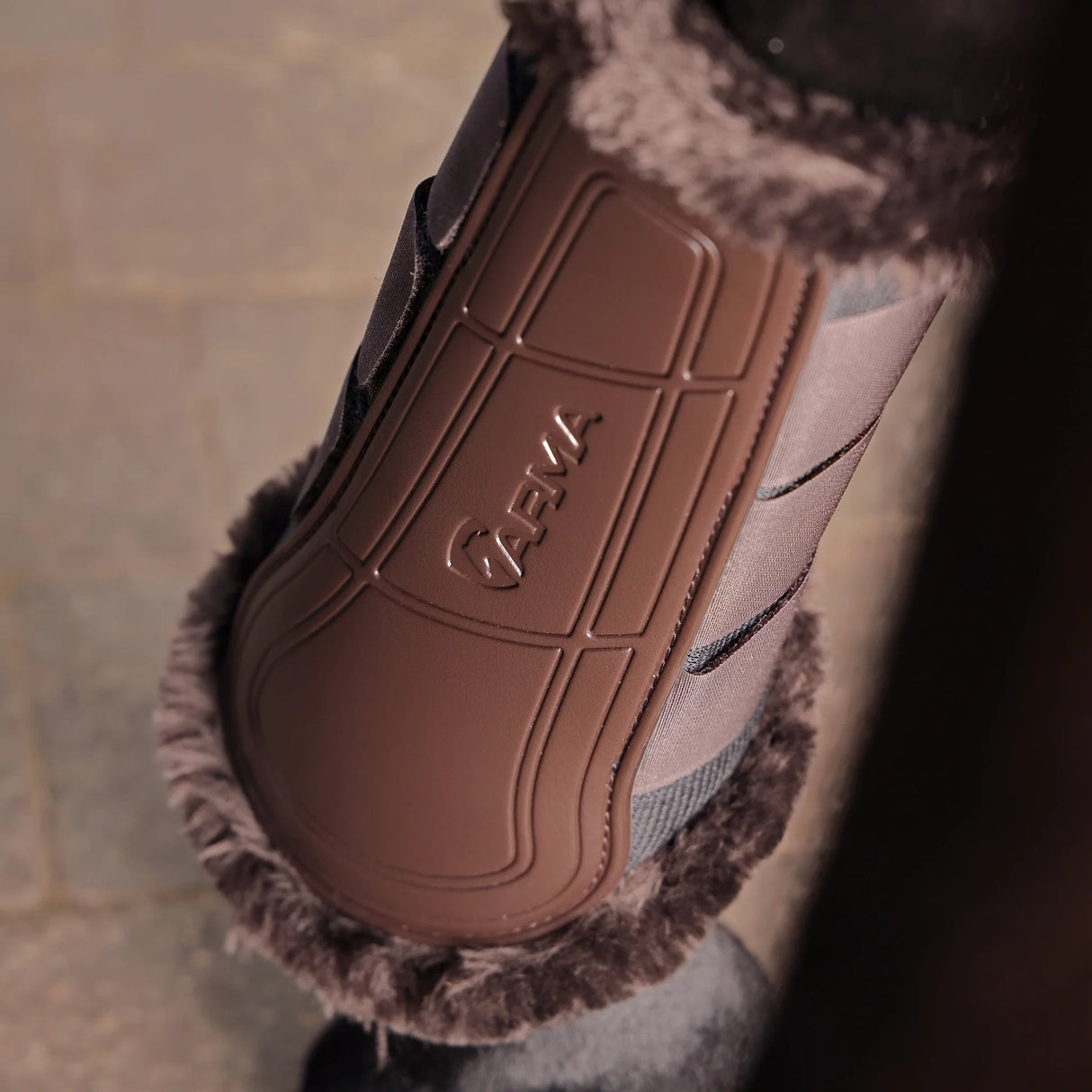 Shires ARMA Air Motion Supafleece Brushing Boots #colour_brown