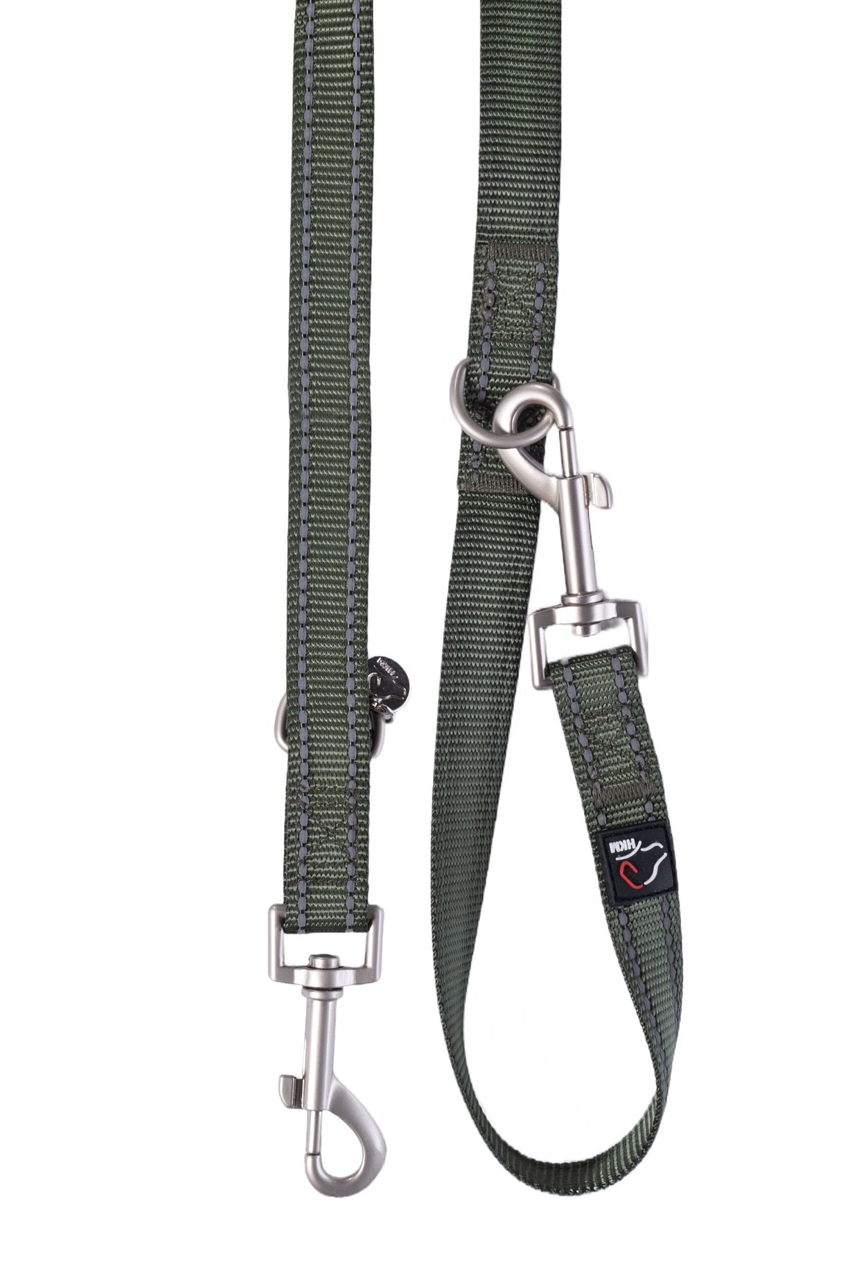 HKM Nylon Dog Training Lead -Anam Cara- #colour_olive