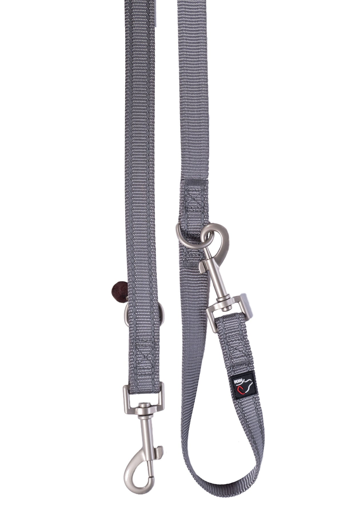 HKM Nylon Dog Training Lead -Anam Cara- #colour_stone-grey