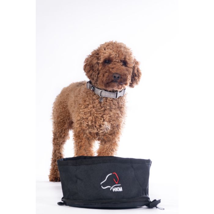 HKM Dog Travel Bowl -Buddy- #colour_black