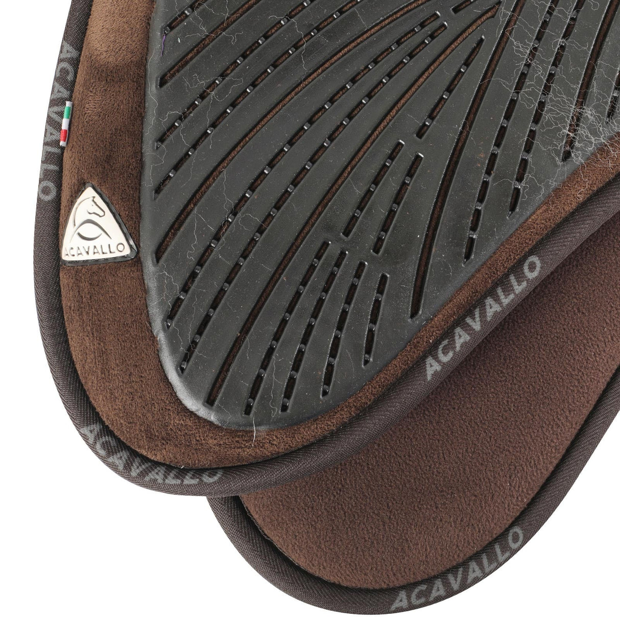 Acavallo Pad Mf Jccs Cw-Fs Suede Grip Gel Flat #colour_brown