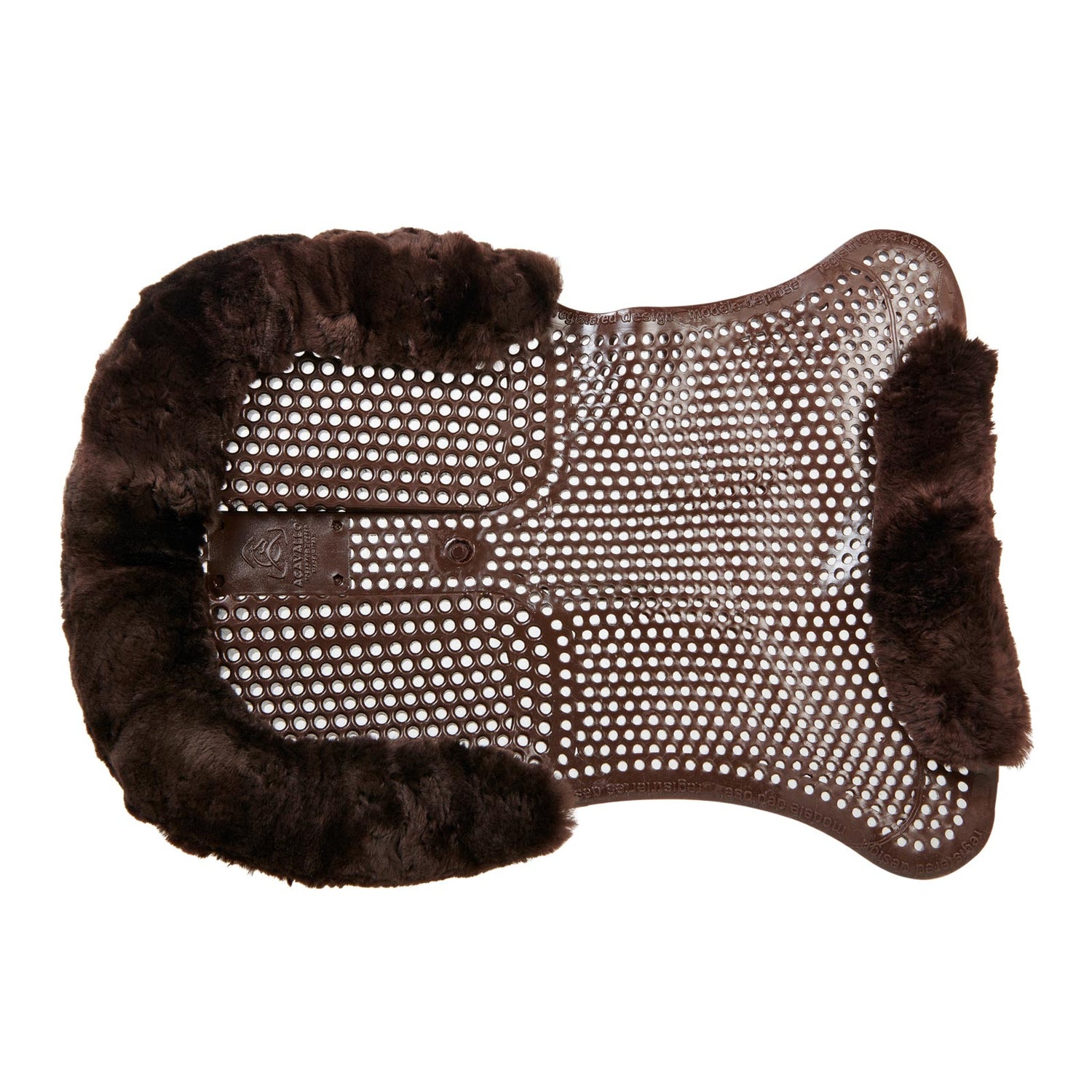 Acavallo Gel Ns-S Classic-S Cut-Out Rear Riser #colour_brown-brown