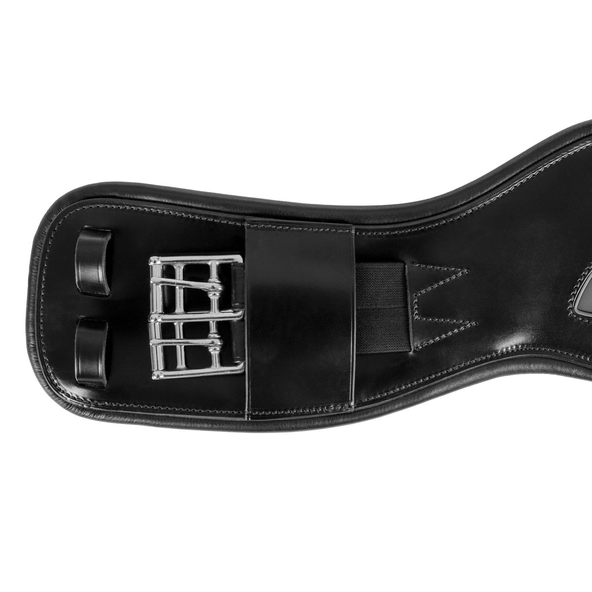 Acavallo Anatomical Dressage Girth Leather #colour_black