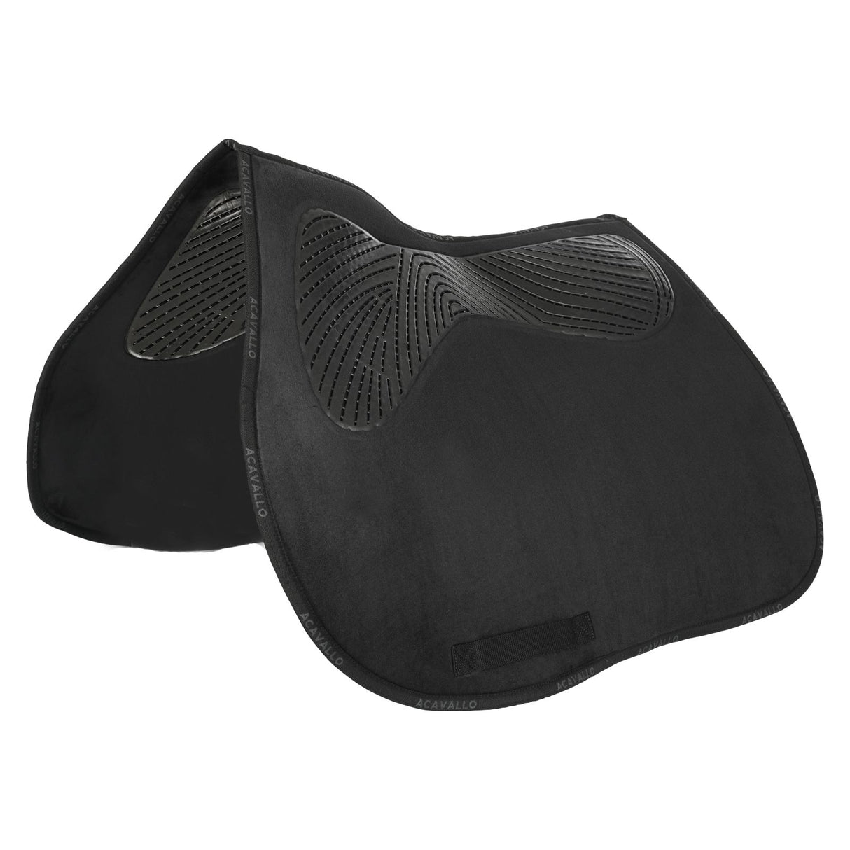 Acavallo Twin Sided Classic Gel Dressage Pad With Rope #colour_black