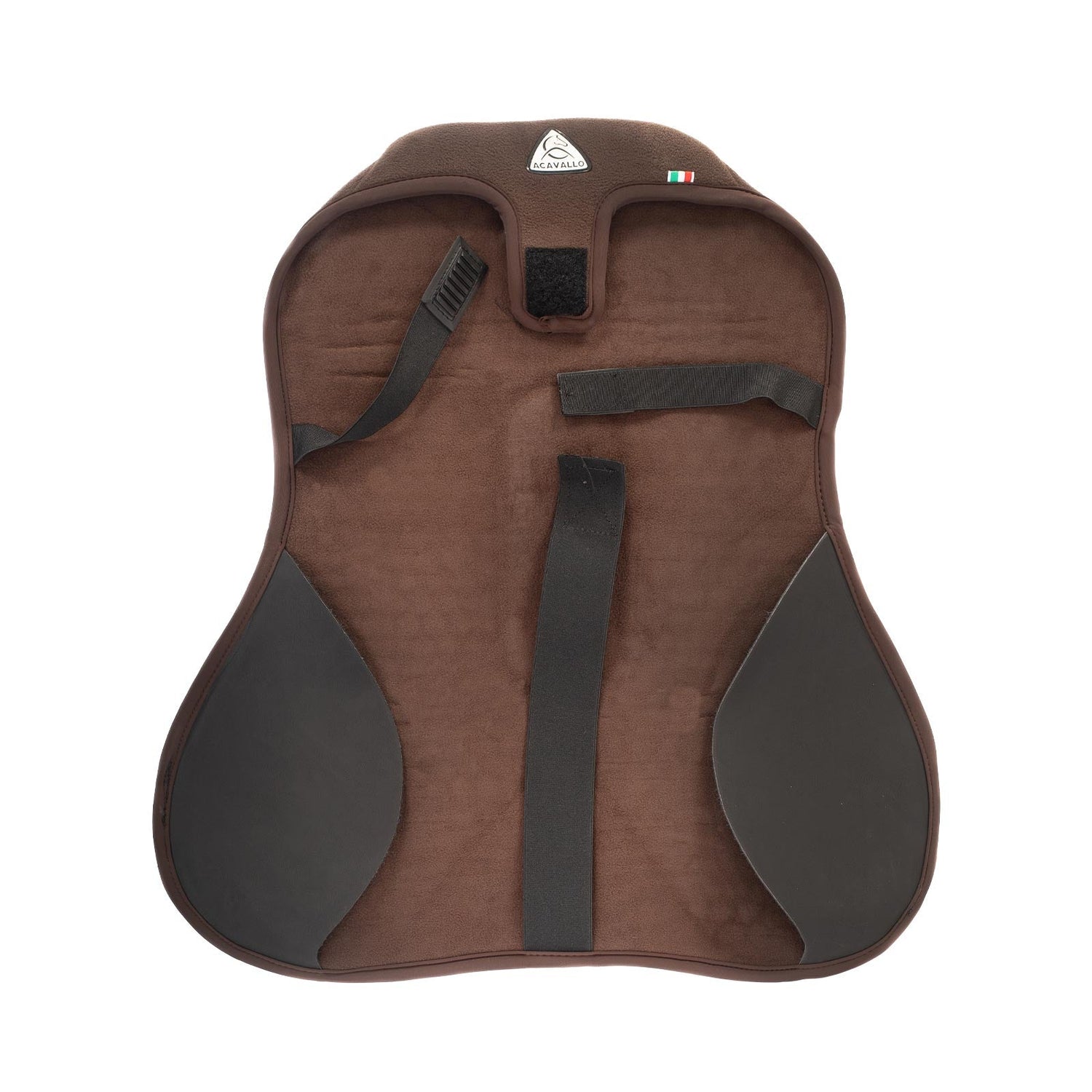 Acavallo Ortho-Pubis Seat Saver Jumping Hexagonal Gel-Out Dri-Lex 20mm #colour_brown