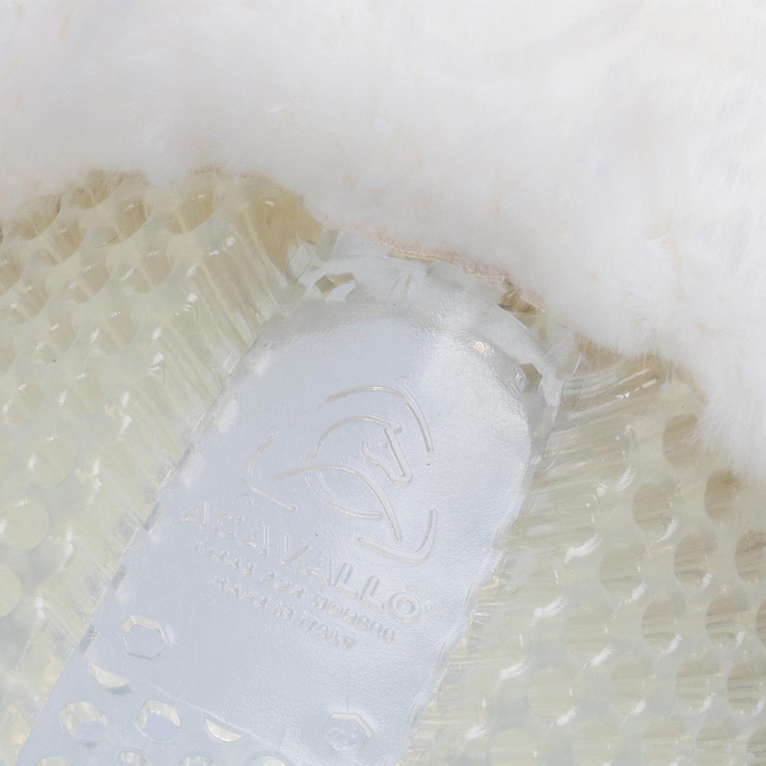 Acavallo Gel Ns-S Classic-S Cut-Out Rear Riser #colour_transparent-white