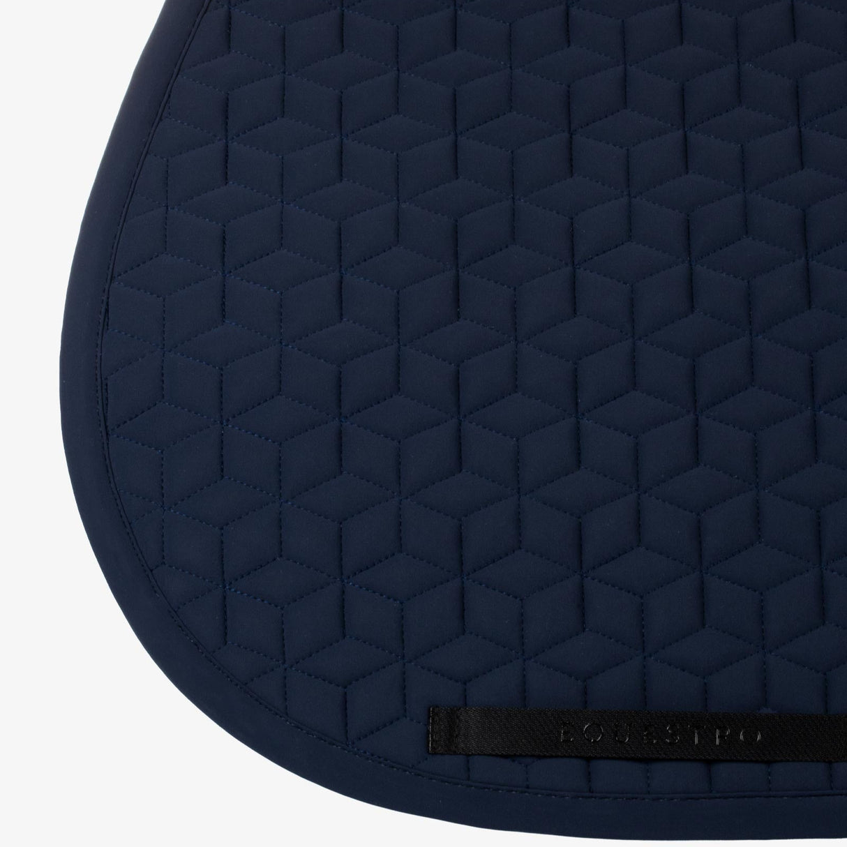 Equestro Jumping Saddle Pad Cube Quilting #colour_blue