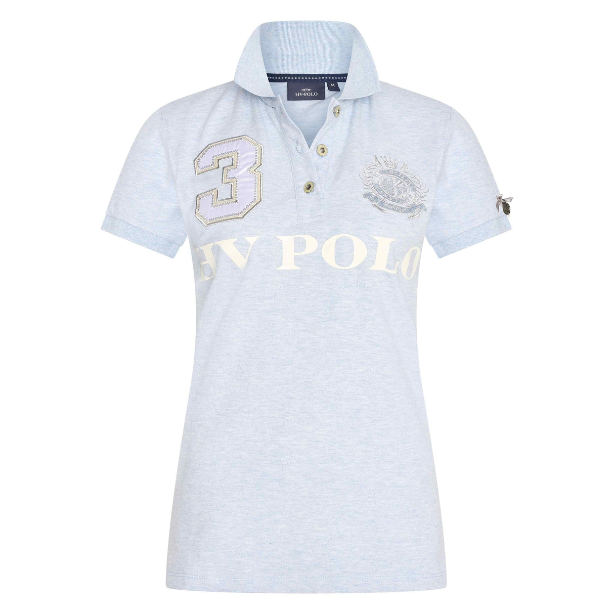 HV Polo Favouritas EQ Short Sleeve Polo Shirt - Cloud Melange #colour_cloud-melange