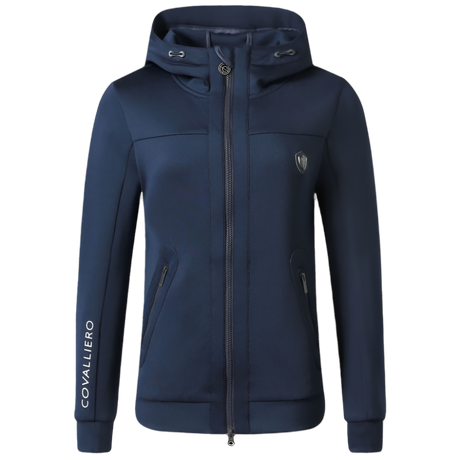 Covalliero Ladies Sporty Hoody Jacket #colour_dark-navy