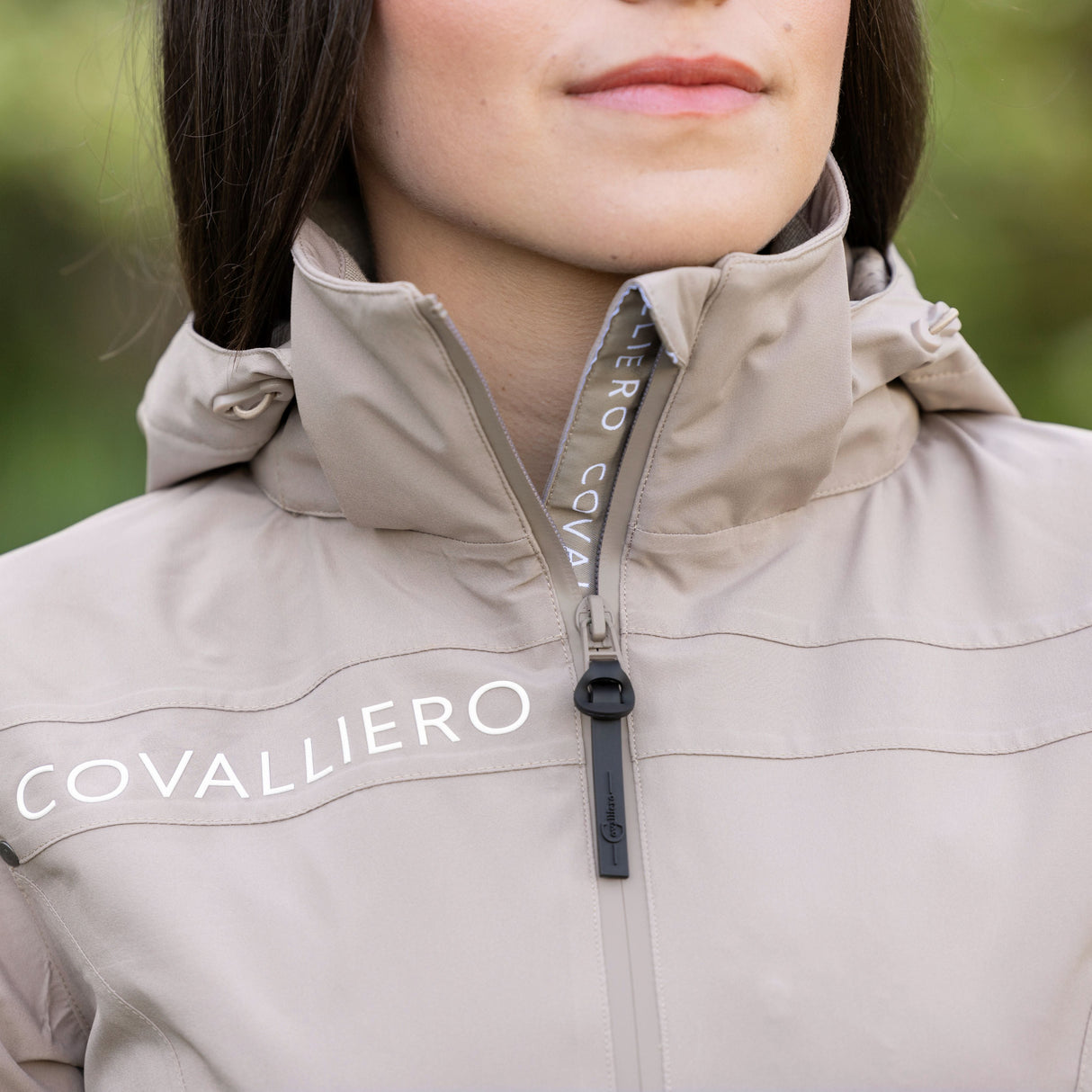 Covalliero Ladies Rain Jacket #colour_beige