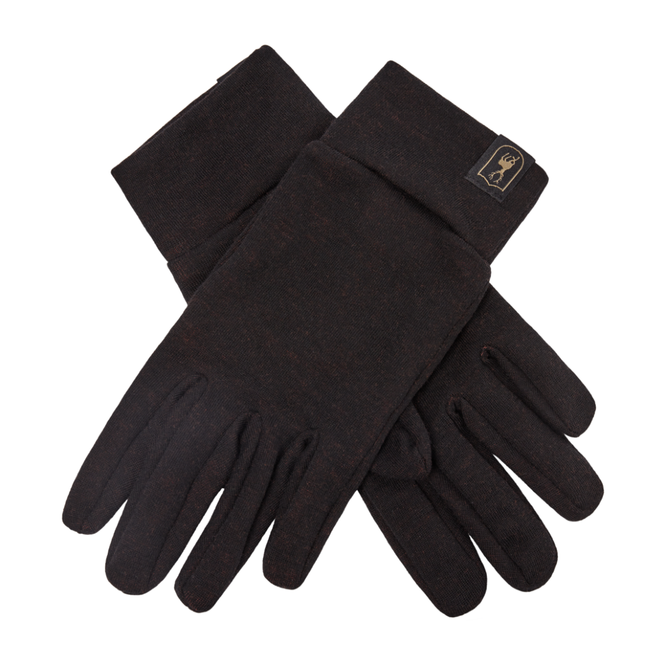 Deerhunter Unisex Quinn Merino Gloves #colour_black-oak