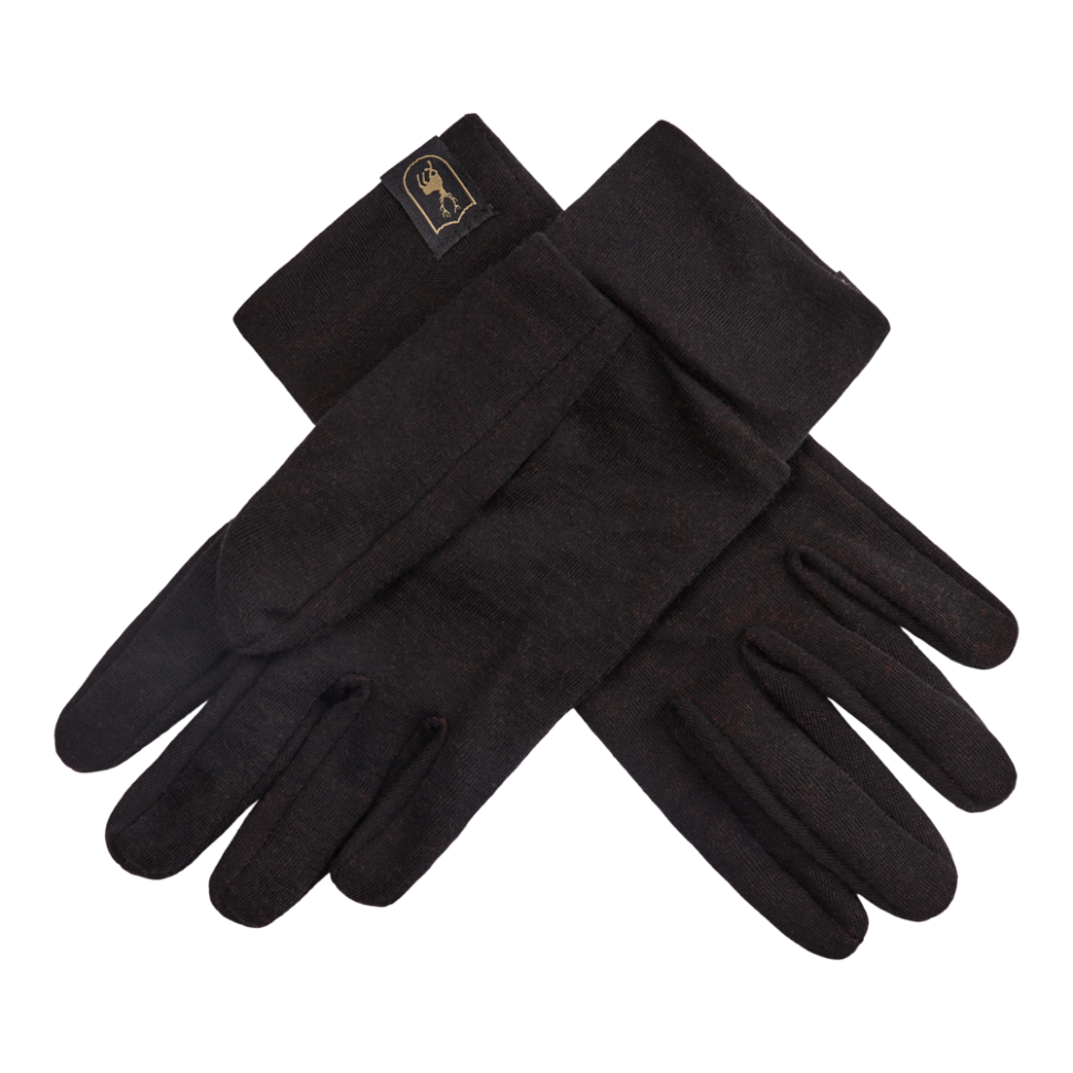 Deerhunter Unisex Quinn Merino Gloves #colour_black-oak