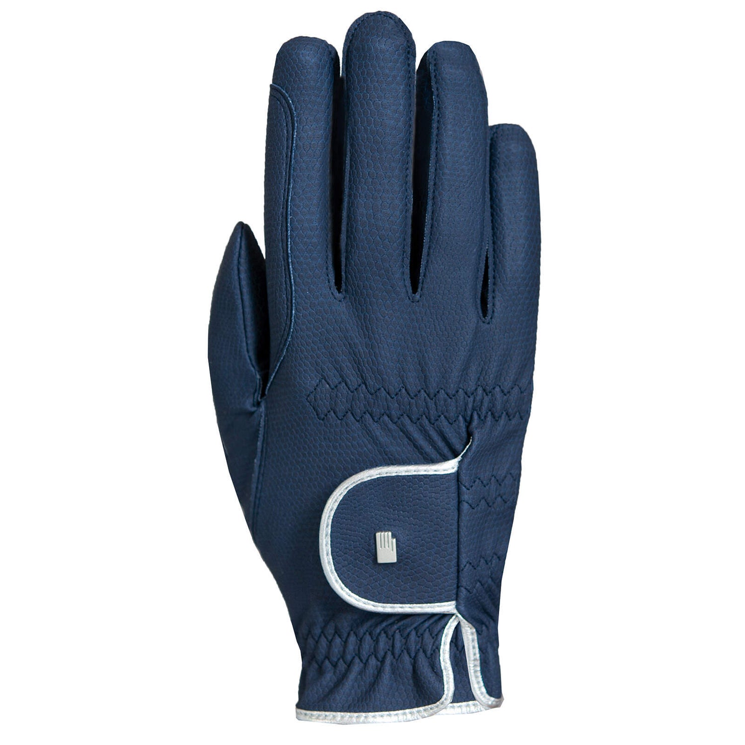 Roeckl Lona Riding Gloves #colour_navy-silver