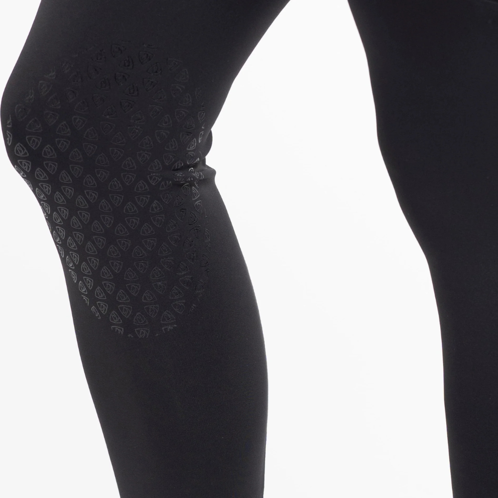 EQUIDRY Women's Water Repellent Leggings #colour_black-lilac