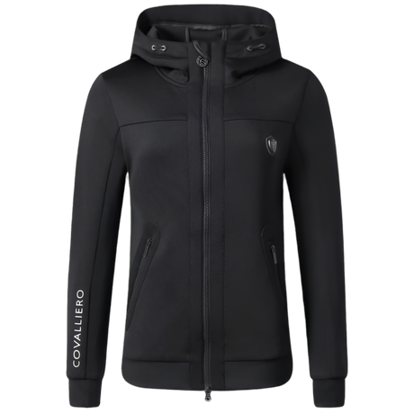 Covalliero Ladies Sporty Hoody Jacket #colour_black