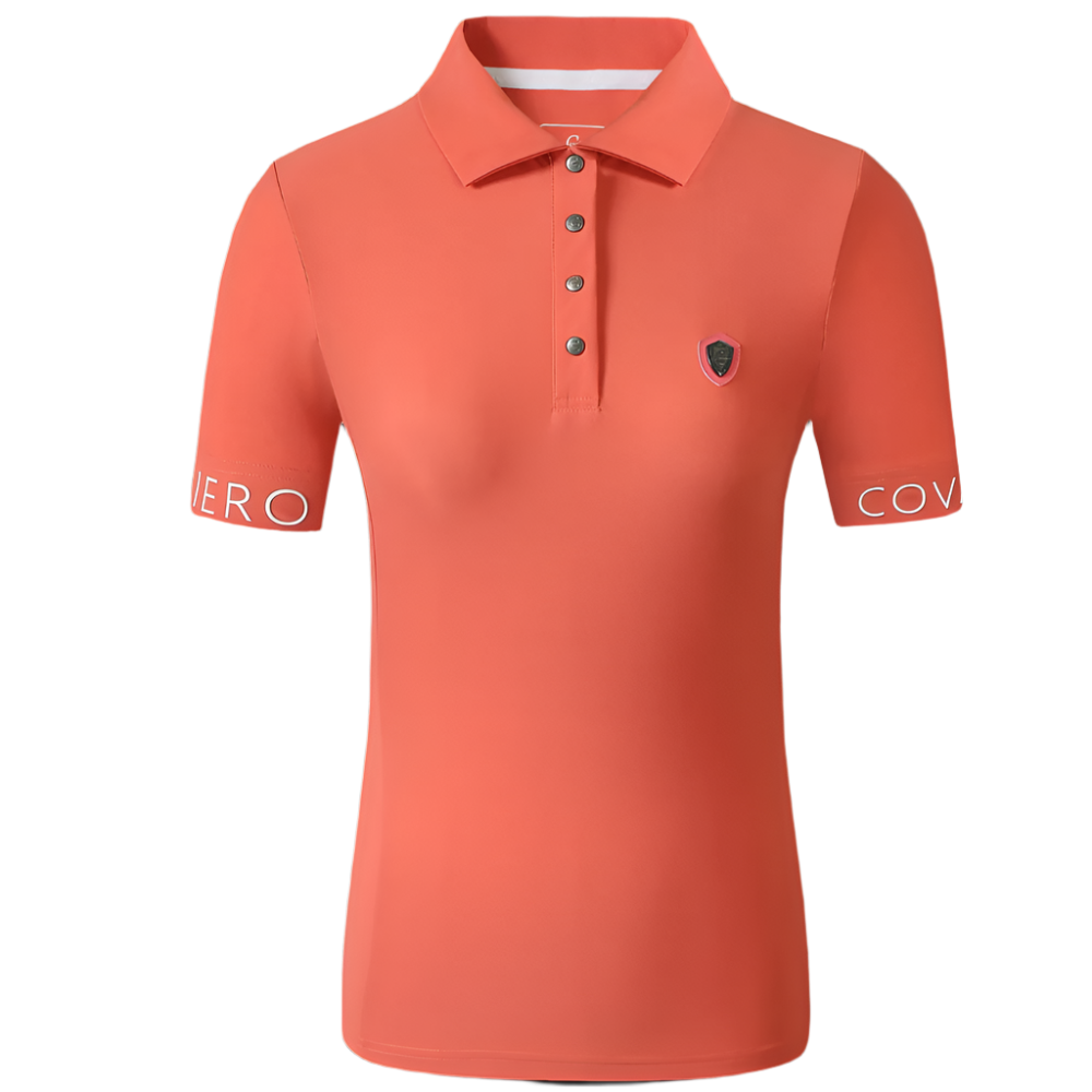 Covalliero Ladies Sporty Polo Shirt #colour_coral