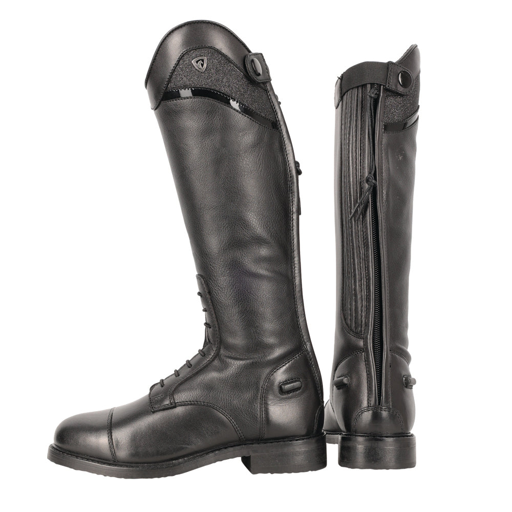 Hy Equestrian Children's Atrani Riding Boots #colour_black