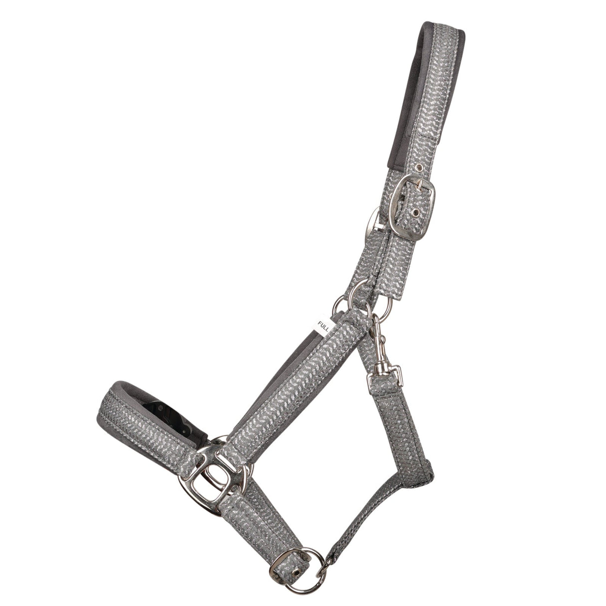 Hy Equestrian Mermaid Shimmer Head Collar and Lead Rope Set #colour_steel-grey