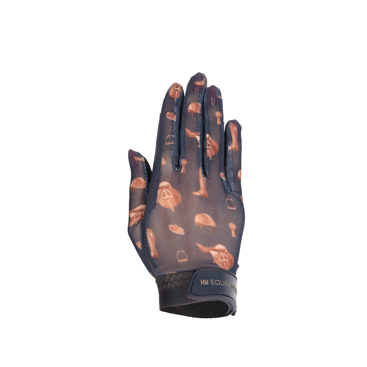 Hy Equestrian Elevate Country Riding Gloves #colour_navy-fossil