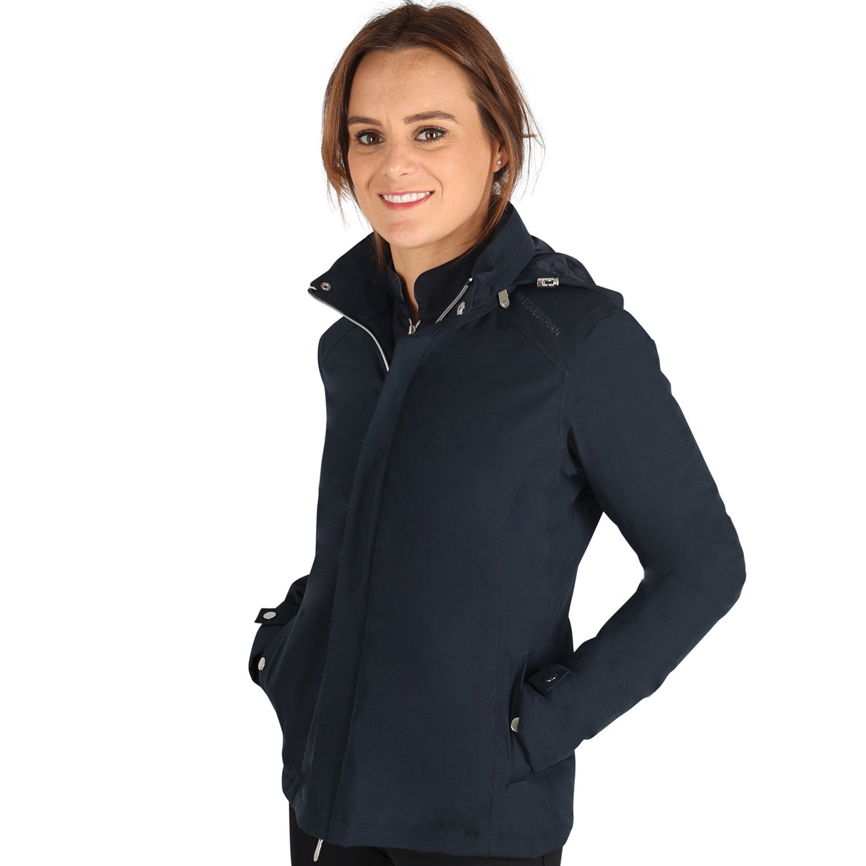Hy Equestrian Elevate Lightweight Waterproof Jacket #colour_navy