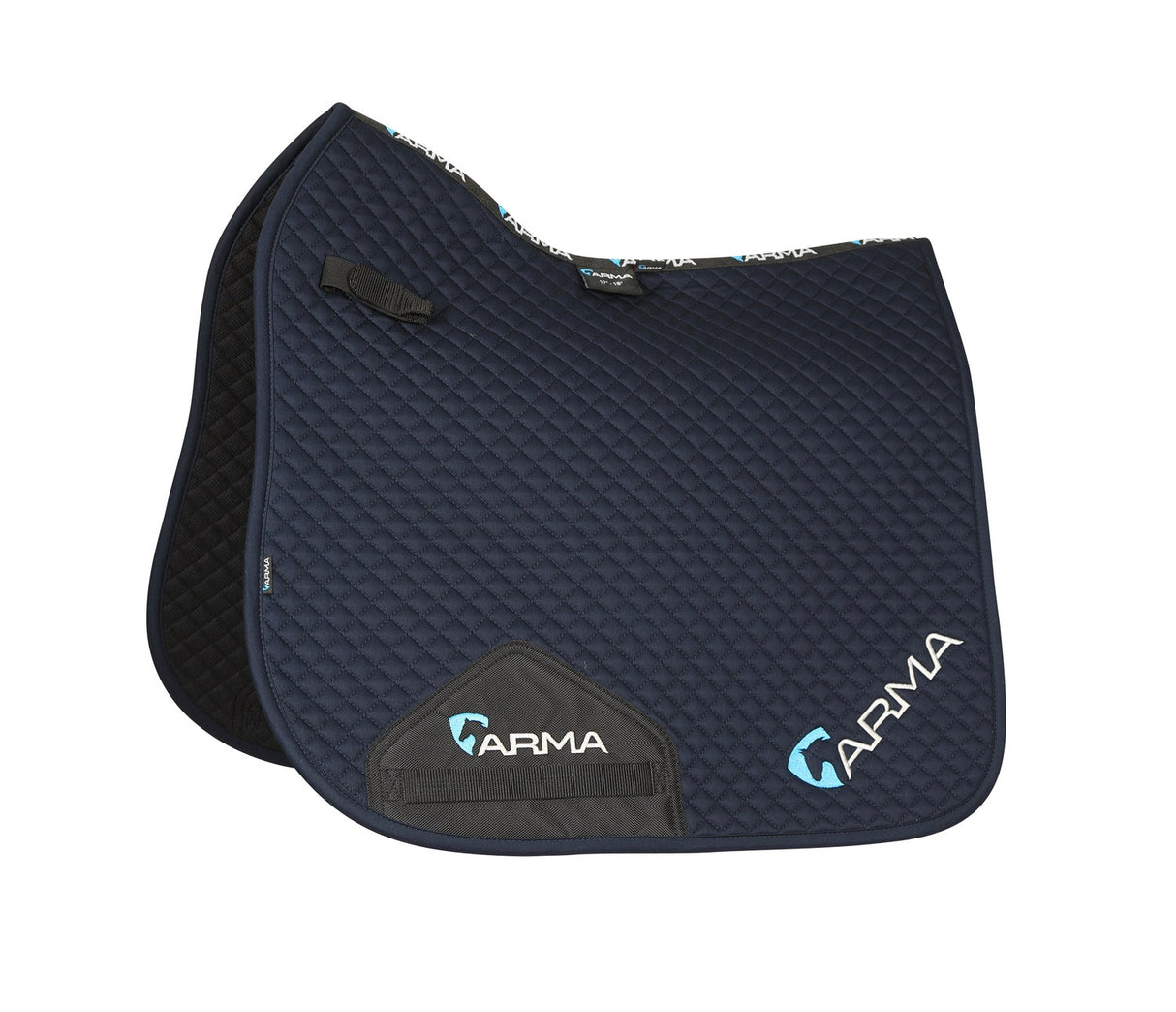 Shires ARMA Branded Dressage Saddlecloth #colour_navy