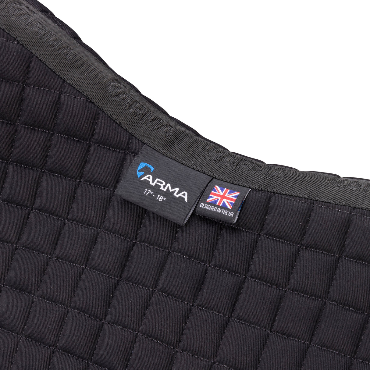 Shires ARMA Deluxe Cotton Half Pad #colour_black-black