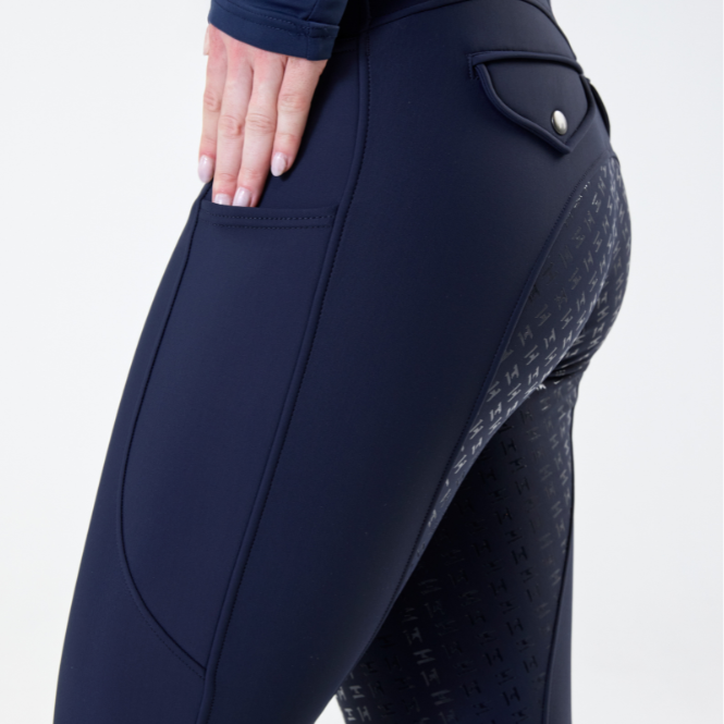 Horseware Ireland Flexfit Full Seat Winter Breeches #colour_core-navy