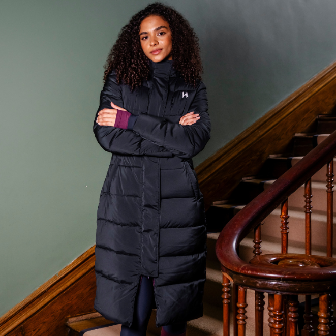 Horseware Ireland Verve Long Padded Coat #colour_core-black