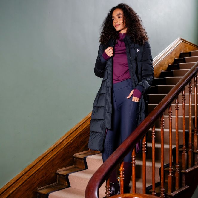 Horseware Ireland Verve Long Padded Coat #colour_core-black