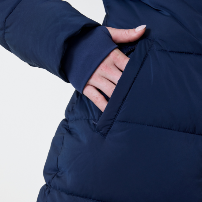 Horseware Ireland Verve Long Padded Coat #colour_core-navy