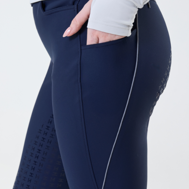 Horseware Ireland Easefit Hybid Full Seat Riding Tights #colour_core-navy