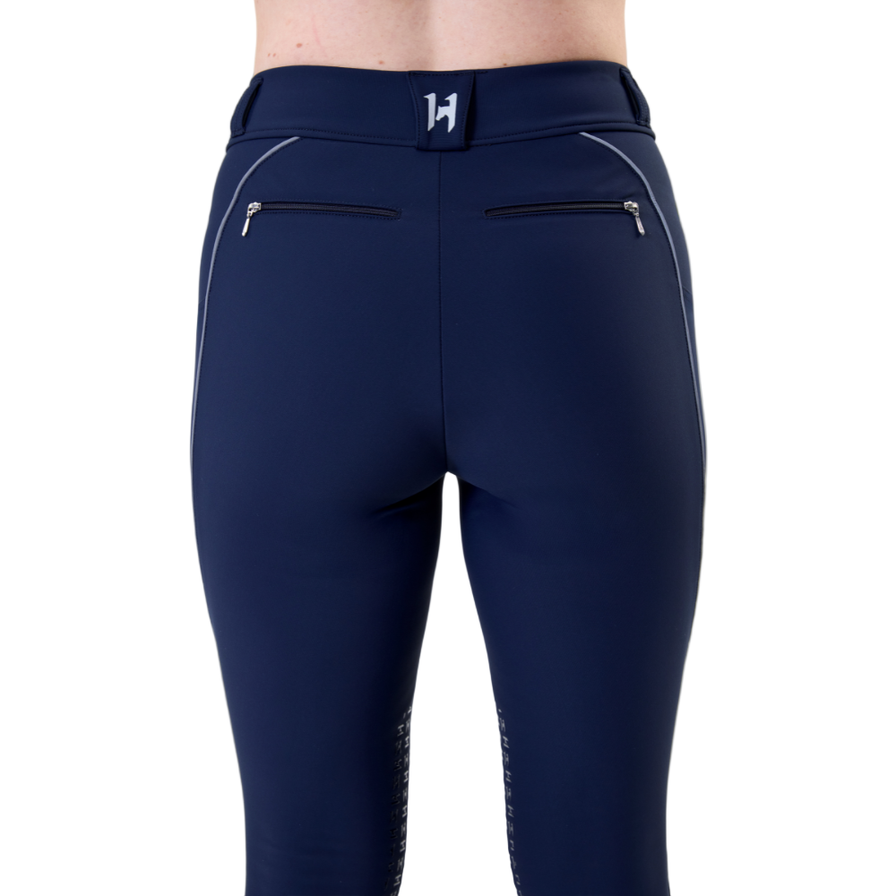 Horseware Ireland Easefit Hybid Knee Grip Riding Tights #colour_core-navy
