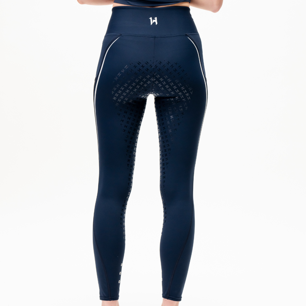 Horseware Ireland Formfit Full Seat Silicone Riding Tights#colour_core-navy