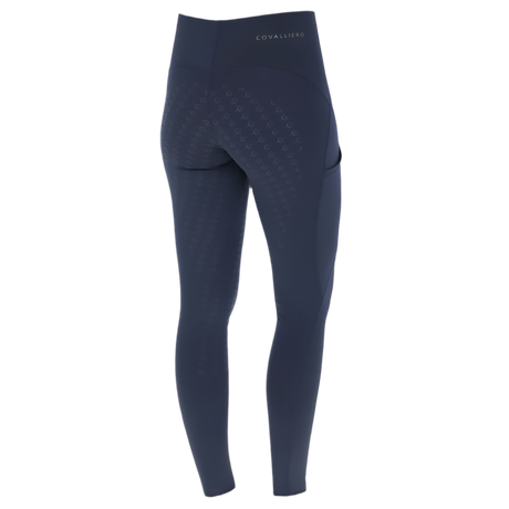 Covalliero Ladies Pull On Riding Tights #colour_dark-navy