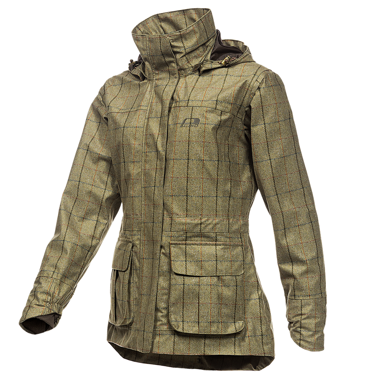 Baleno Pembroke Ladies Tweed Foldaway Jacket #colour_check-khaki