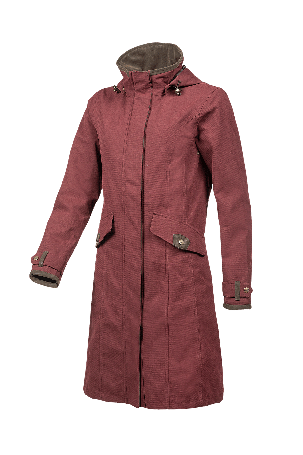 Baleno Chelsea Ladies Country Coat #colour_raspberry