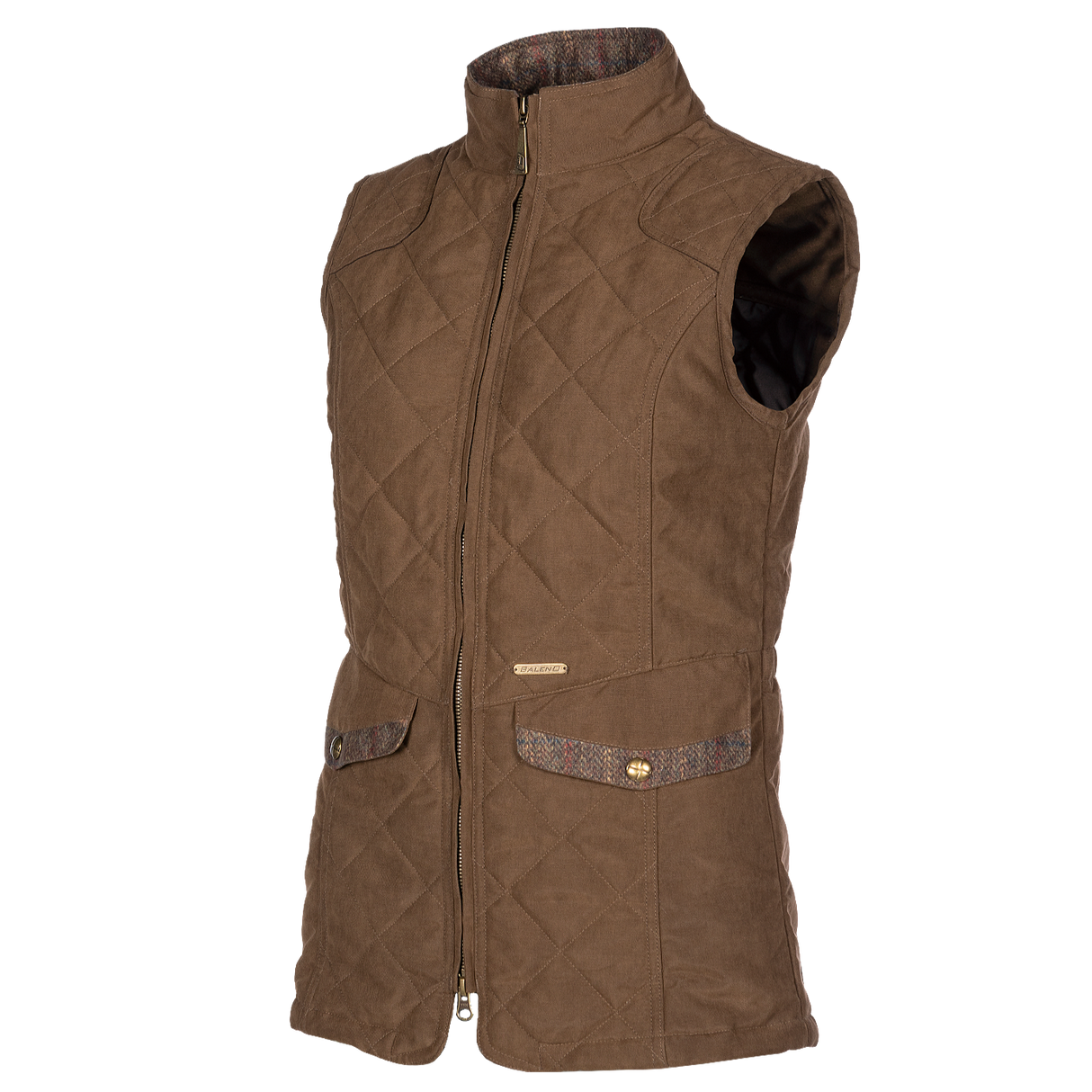 Baleno Chester Fashionable Quilted Ladies Bodywarmer #colour_earth-brown