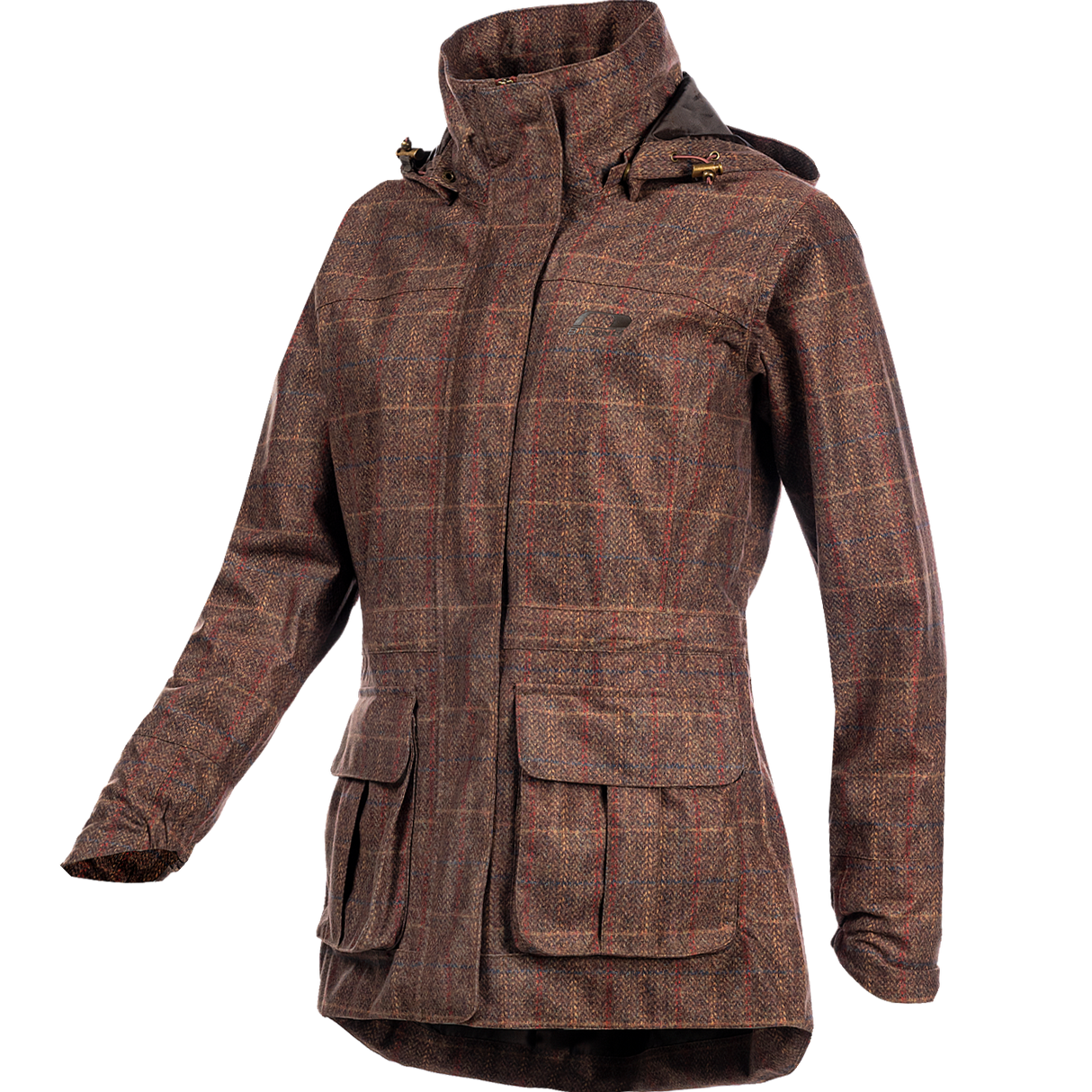 Baleno Pembroke Ladies Tweed Foldaway Jacket #colour_check-brown