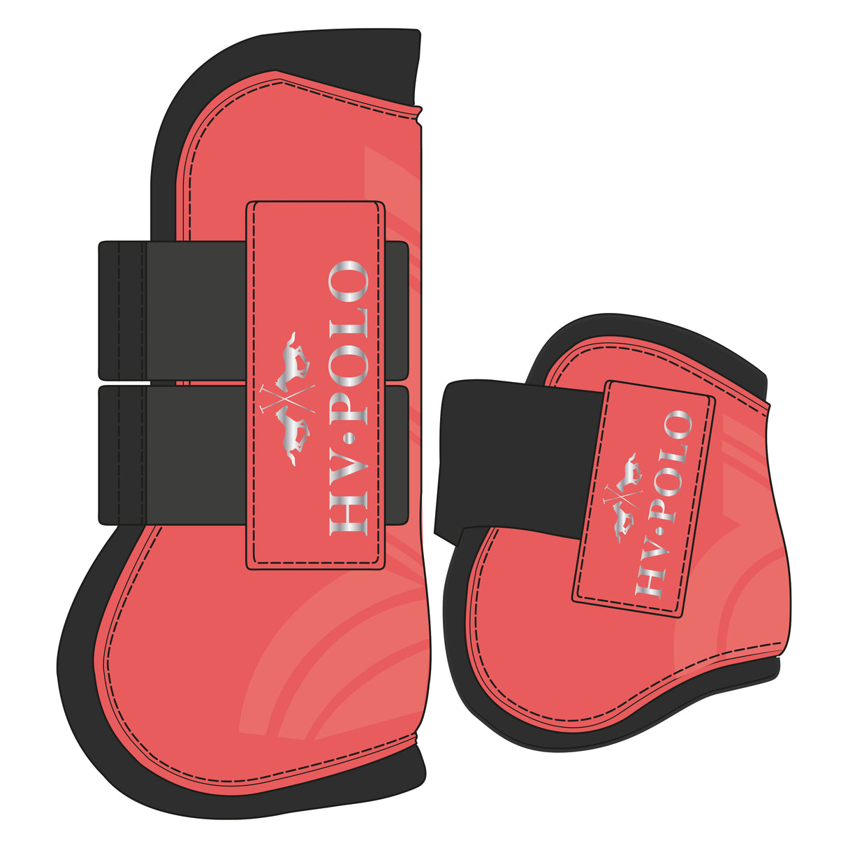 HV Polo Classic Children's Tendon and Fetlock Boot Set #colour_blush