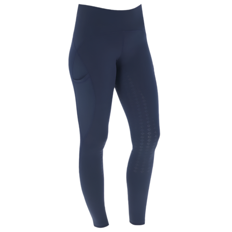 Covalliero Ladies Pull On Riding Tights #colour_dark-navy