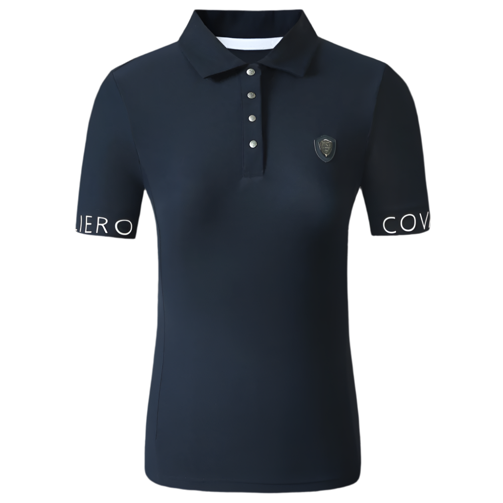 Covalliero Ladies Sporty Polo Shirt #colour_dark-navy