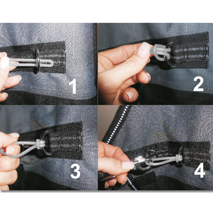 Waldhausen Safe-Gum For Carabiner #colour_silver-grey