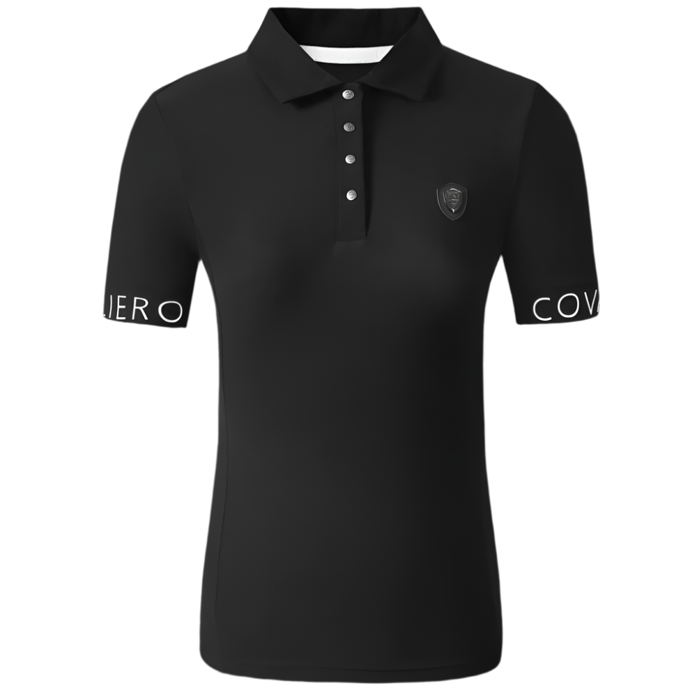 Covalliero Ladies Sporty Polo Shirt #colour_black