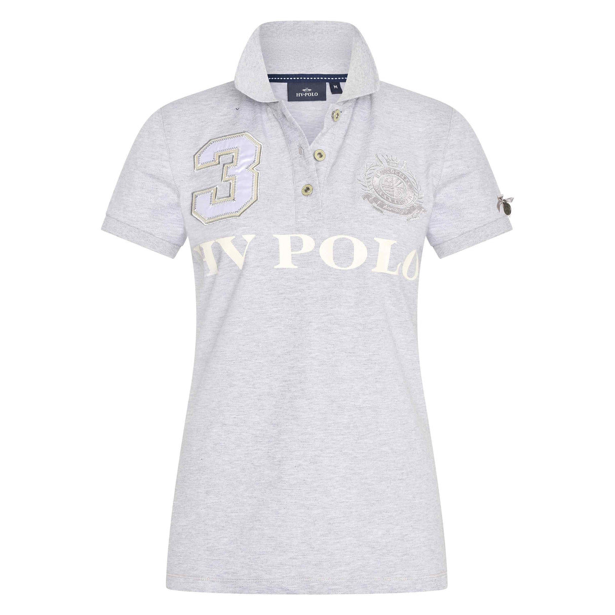 HV Polo Favouritas EQ Short Sleeve Polo Shirt - Grey Heather #colour_grey-heather