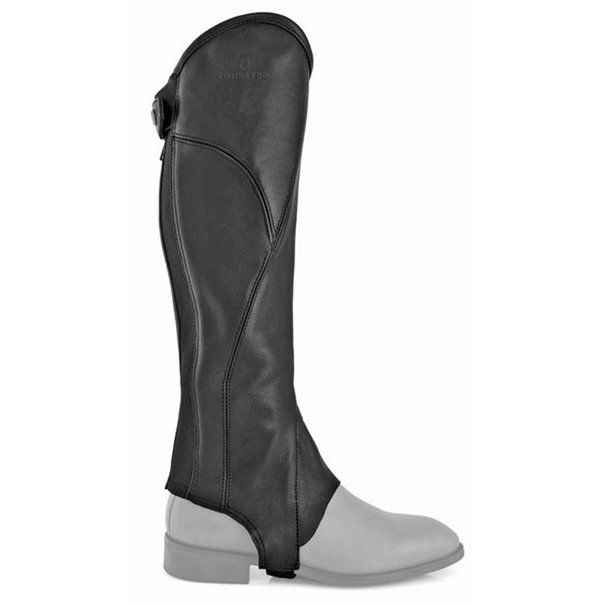 Equestro Lincoln Leather Mini-Chaps #colour_black